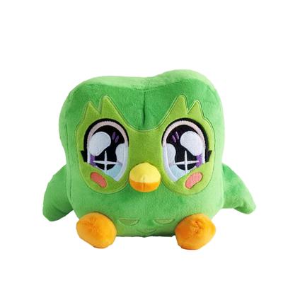 New Kawaii Duolingo Green Owl Plush Toy Plushie of Duo The Owl Cartoon Anime Owl Doll Soft Stuffed Kids Birthday Toys Gift