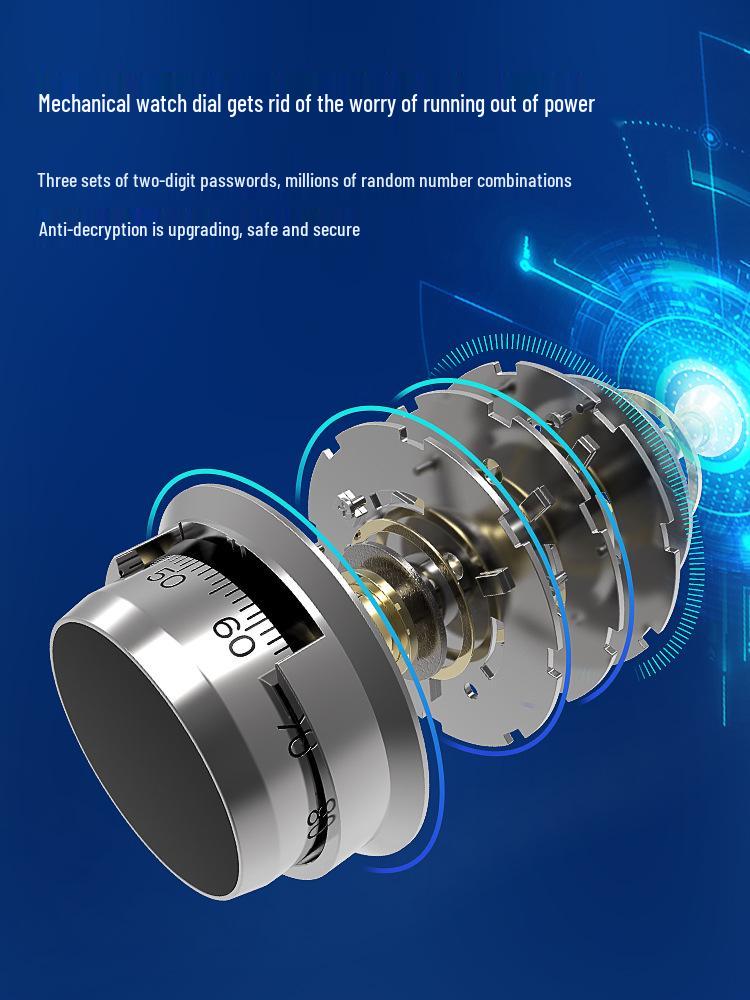 Onaisi 45cm All-Steel Home Safe with Mechanical Lock and Key, Anti-Theft Design