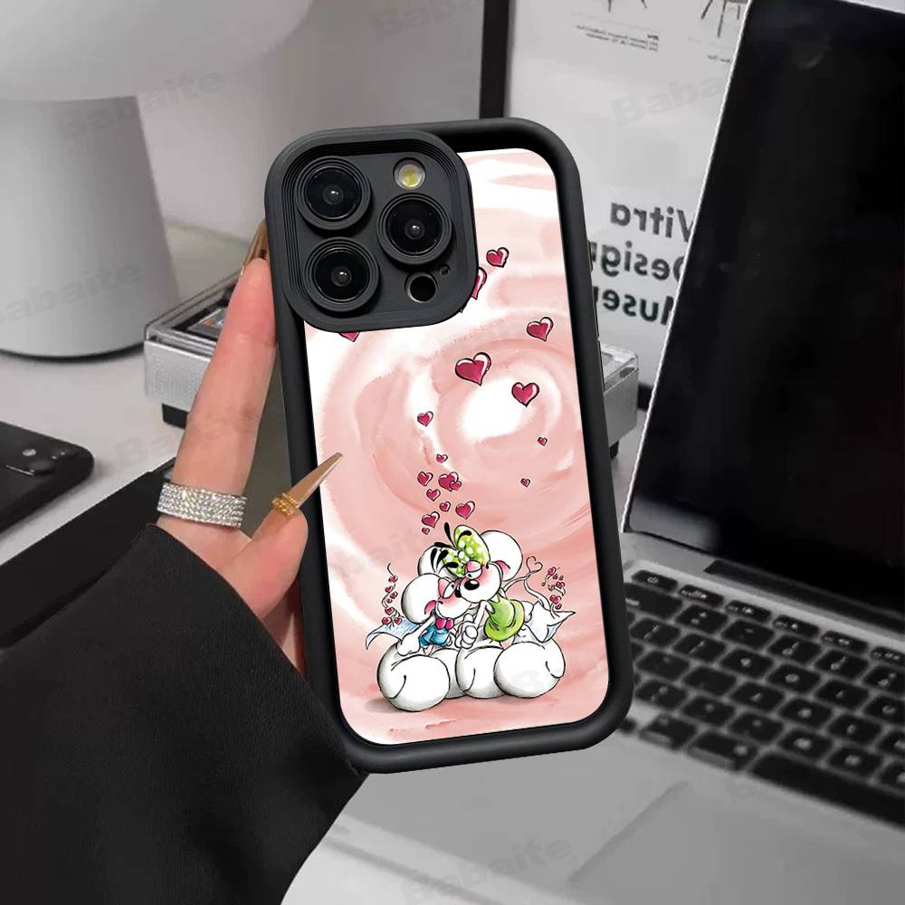 Cartoon D-Diddl Phone Case For IPhone 17 16 15 14 13 12 11 Pro Max Plus Silicone Shockproof Case