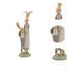 Bunny Family Resin Figure for Bonsai Shelf Decor