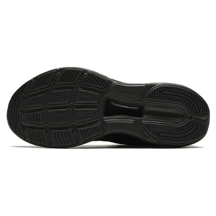 Anta Round Toe Shock Absorbing Wear Resistant Low Top Running Shoes Women Sneakers Black 122415560-5