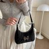 Stylish 2024 Sweet Butterfly Underarm Bag For Women In White Khaki Black Silver Colors