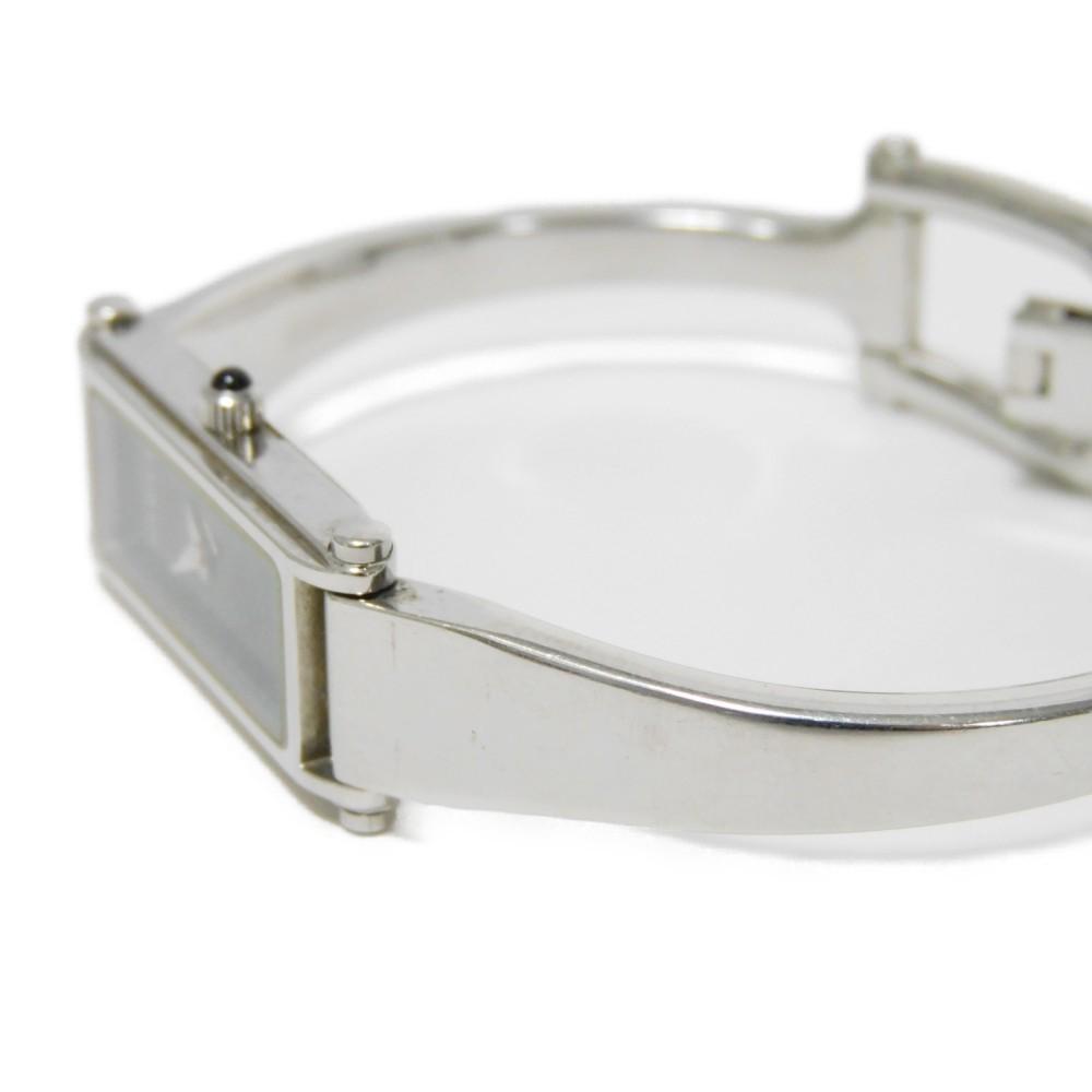 Used 9539 Bangle Watch 1500L 7975 Black Dial Quartz Stainless Steel Women's from Japan AUTHENTIC