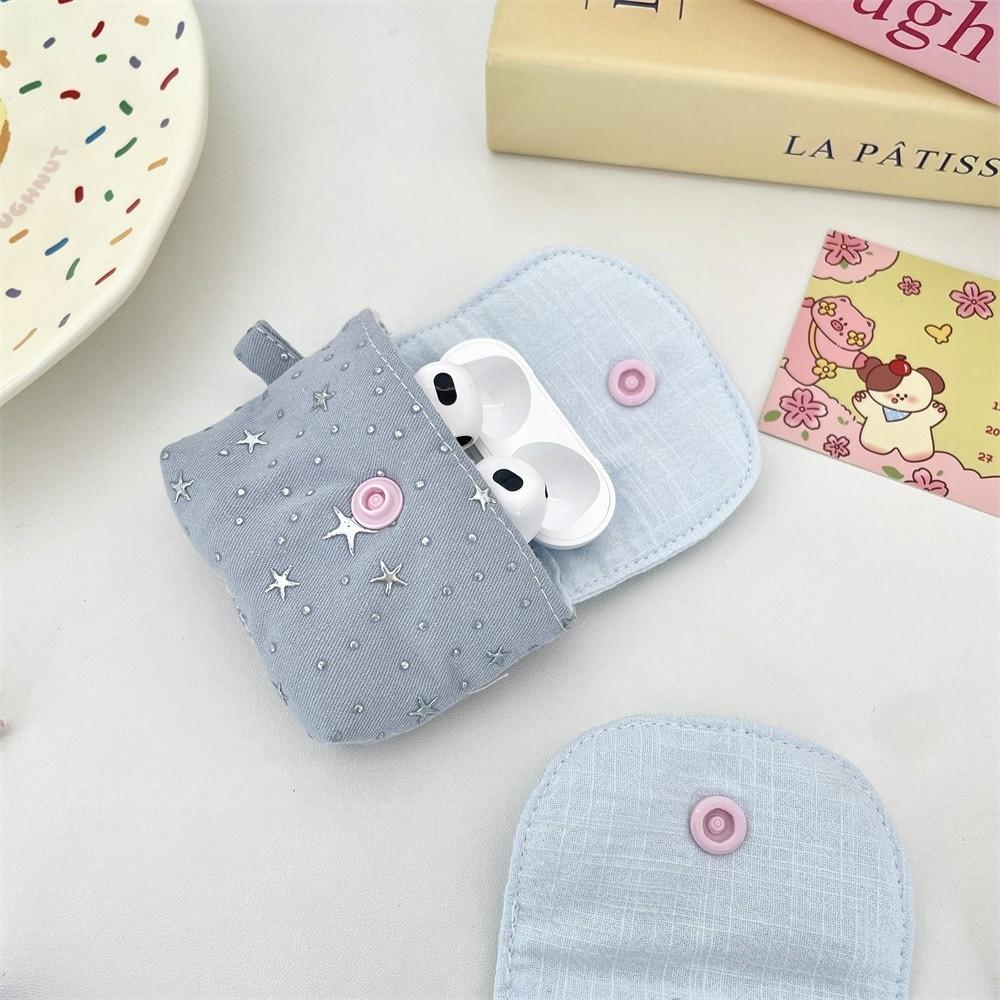 Mini Coin Purse Sequined Stars Key Jewelry Protective Pouch Earphone Storage Bag  for Women Girls