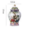European Ceramic Sealed Jar Vintage General Jar Ornament Home Moisture-proof Candy Nuts Medicinal Herb Storage Box Desktop Vase