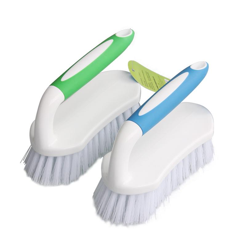 Household Hard Bristle Cleaning Brush - Plastic Small Laundry and Crevice Brush