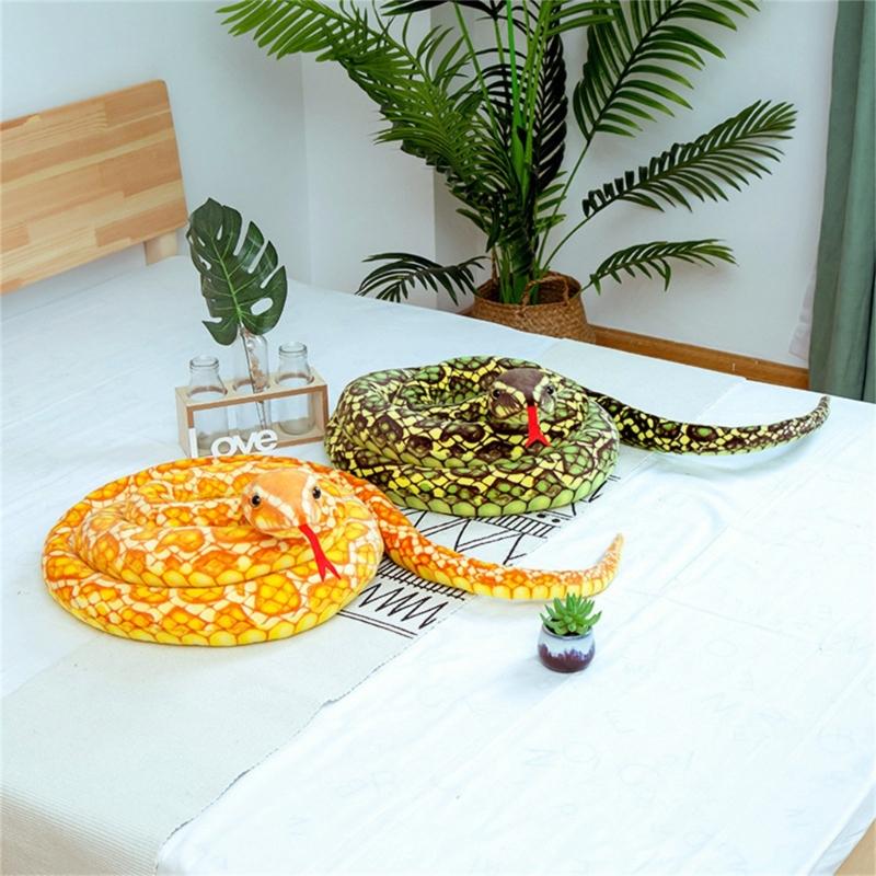 Oversized Snake Prank Toy Stuffed Animals Toy for Adult Halloween Stuffed Snake Figure Toy Prank for Kids