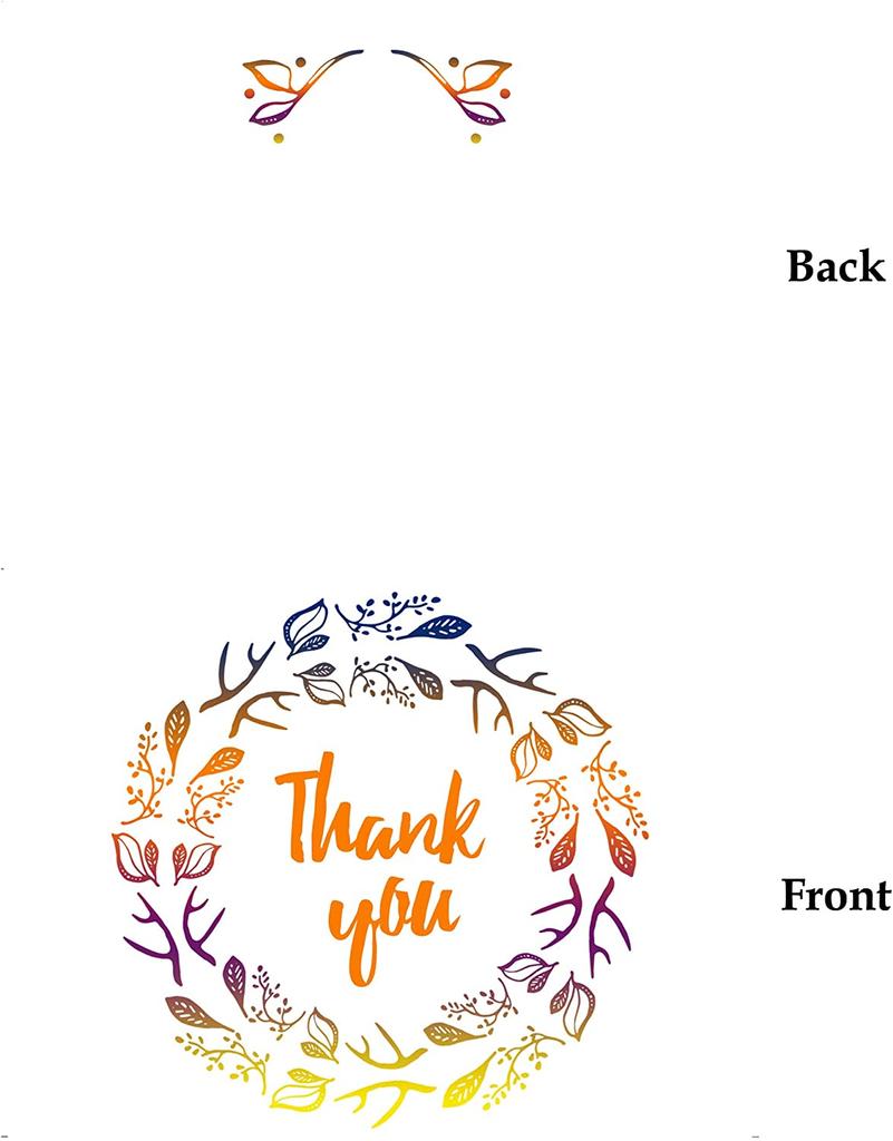 Darling Souvenir Wedding Thank You Card Greeting Cards With White Envelopes - 36