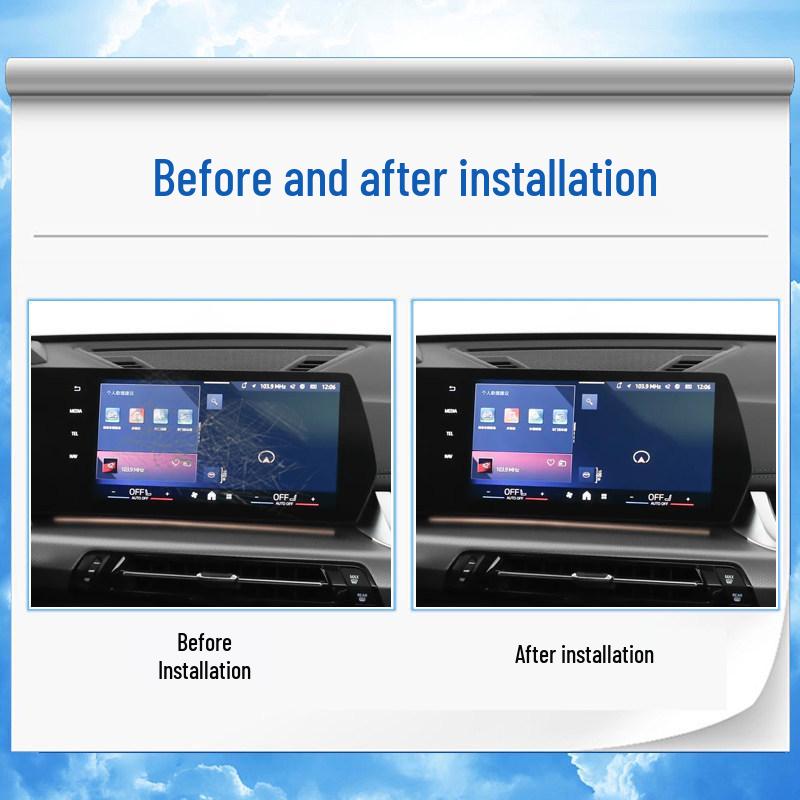 23-25 BMW X1/IX1/X2 Navigation Screen Protector & Console Gear Interior Sticker