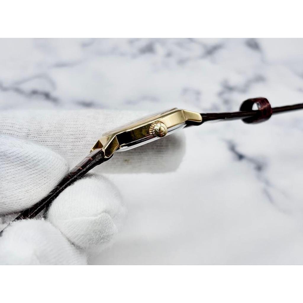 Used [Beautiful] Omega De Ville Manual winding 511.0509 New high quality Lizard genuine leather installed Working item