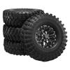 1/10 Scale Climbing Toy Car | 1.9" Aluminum Beadlock Wheel Hub | 114mm Foam Gravel Tires