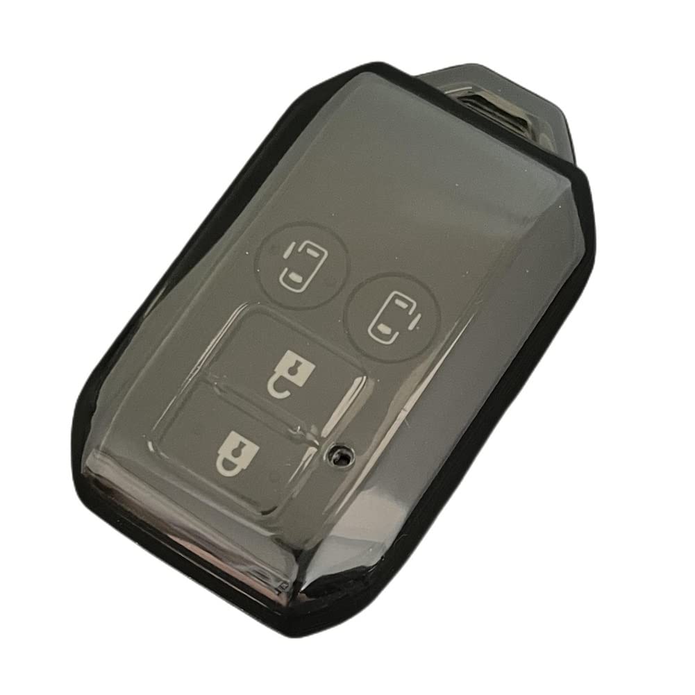 

ZANEKO Solio Key Case Compatible with Suzuki New Spacia Custom Flare Wagon Smart Key Case Hustler Key Cover (Black) Compatible Suzuki B