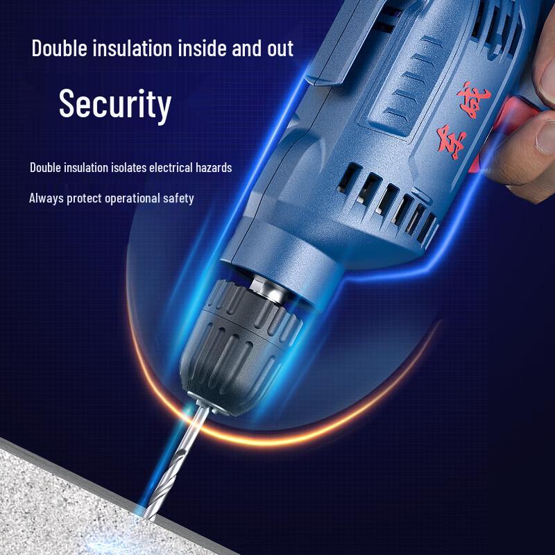 Dongcheng WJZ400 400W Corded Multi-function Electric Drill CN plug (adapter included)