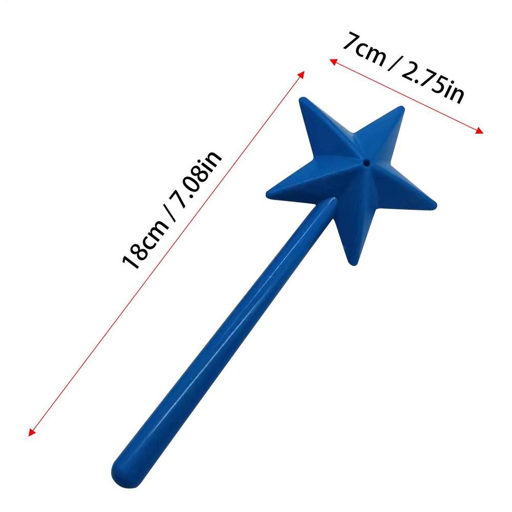 Creative Plastics Salt Shakers Star Long Hand Condiment Jar Utensils Pepper Shaker Wand Refillable Star Wand BBQ Supplies