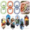 Ascend Accessories Climbing Key Hooks C Rotating Ring Security Master Lock Professional Carabiner