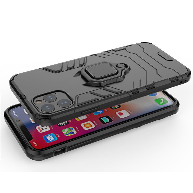 Black Panther Drop-Proof iPhone 11/11 Pro Max Case with Car Ring Bracket