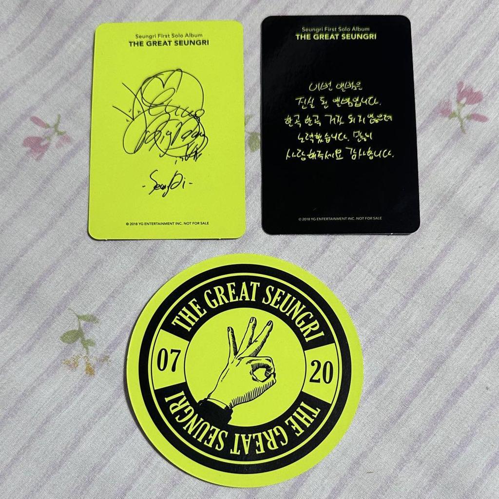 [USED] Seungri THE GREAT SEUNGRI Korean version