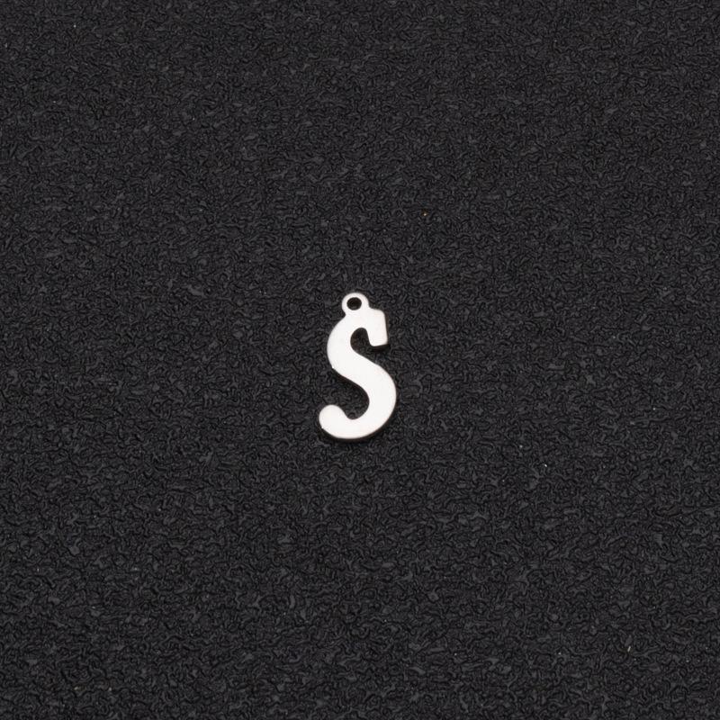 Custom Stainless Steel A-Z Letter Charms - Fade-Resistant DIY Pendants