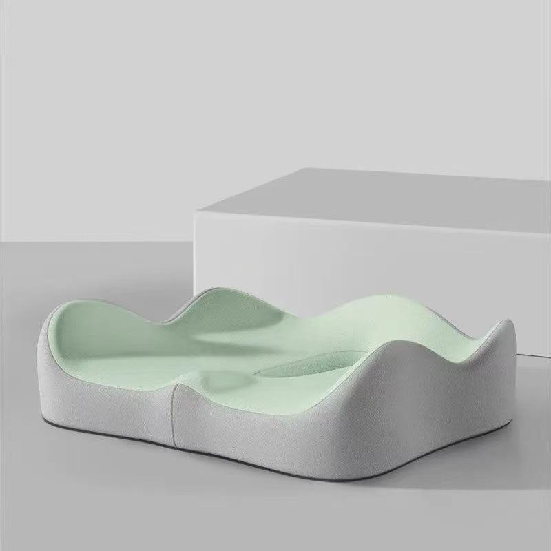 Curved Memory Foam Cushion - Coccyx Comfort; Ideal Pressure Relief for Car or Office, 1PC