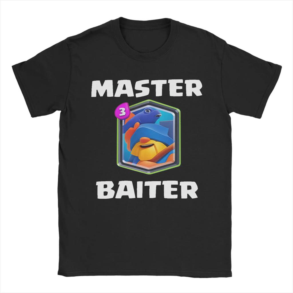 Master Baiter CClashs RRoyales TShirt Men Leisure 100 Cotton Tee Shirt Crewneck Short Sleeve T Shirt Graphic Clothes