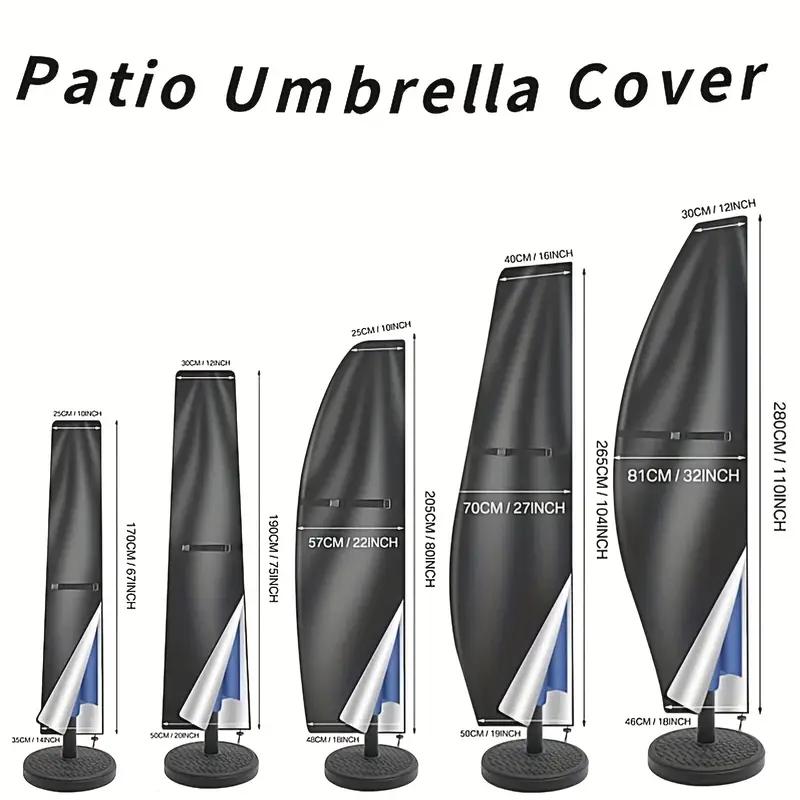 Outdoor Umbrella Cover, Oxford Cloth Waterproof UV Courtyard Umbrella Cover, Garden Terrace Cantilever Umbrella Rain Cover
