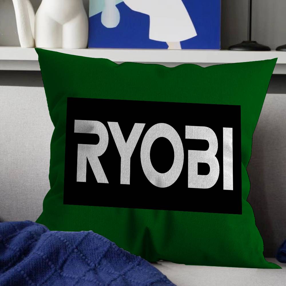 Ryobi Equipment Power Tools Brand Logo Area Rugs Cushion Cover Pillowcase Upholstery Sofa Throw Pillow Home Decor Pillowcas