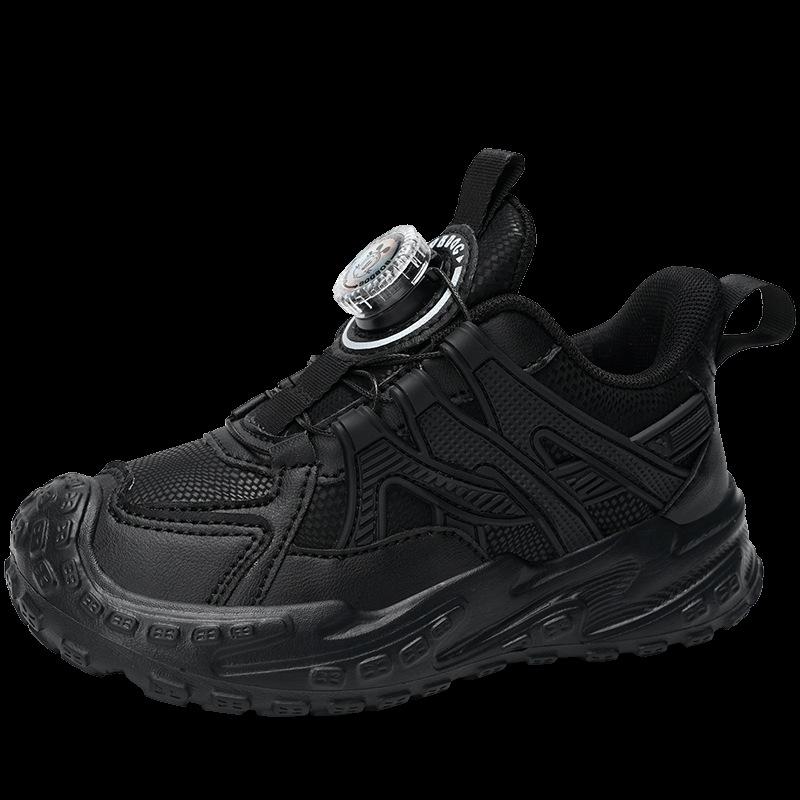 Autumn new light and comfortable male and female students breathable non-slip button shoes small black shoes white shoes