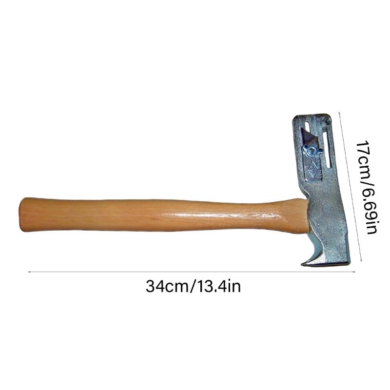 Shingling Hammer Wood Handle Multifunctional for Camping Enthusiasts Home Outdoor Workers Home Drywalls Repair