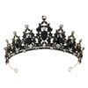 European and American Bride Crown Headwear Colorful Rhinestone Hair Bands Baroque Alloy Crown Wedding Dress Accessories