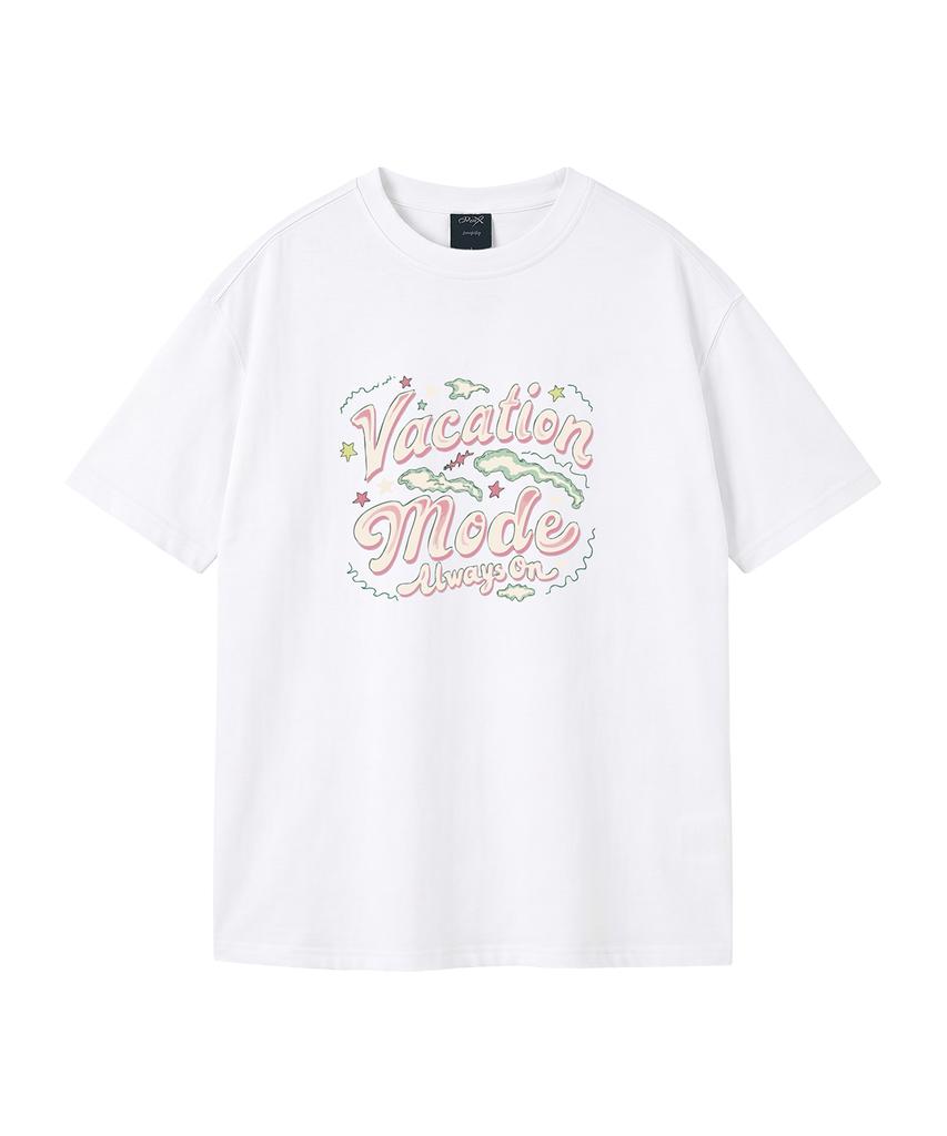 WILDROCK Vacation Mode Pigment Oversized Short Sleeve T-Shirt (Crop Included) (Type B)