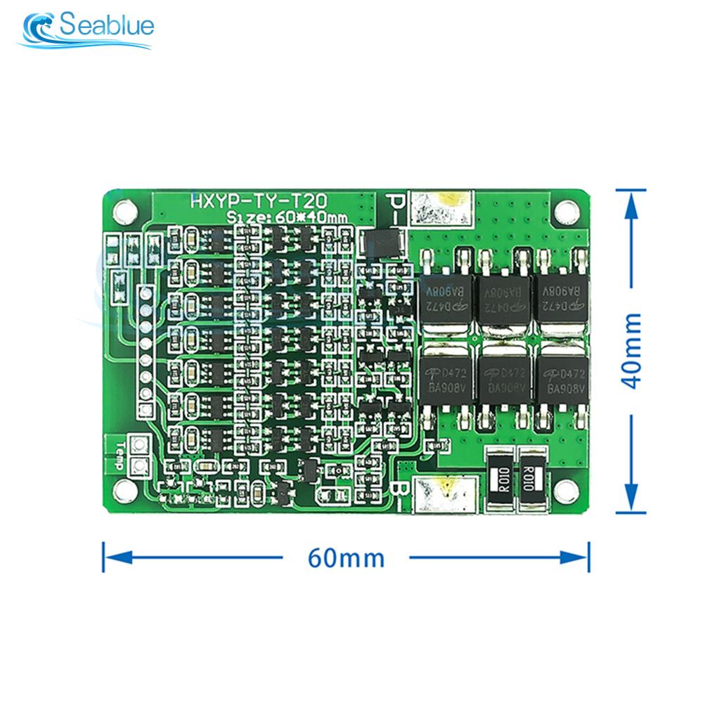 1pcs 7S 29.4V 15A BMS Lithium Battery Protection Board Charger Module With Balance for 18650 Li-ion Lithium Battery