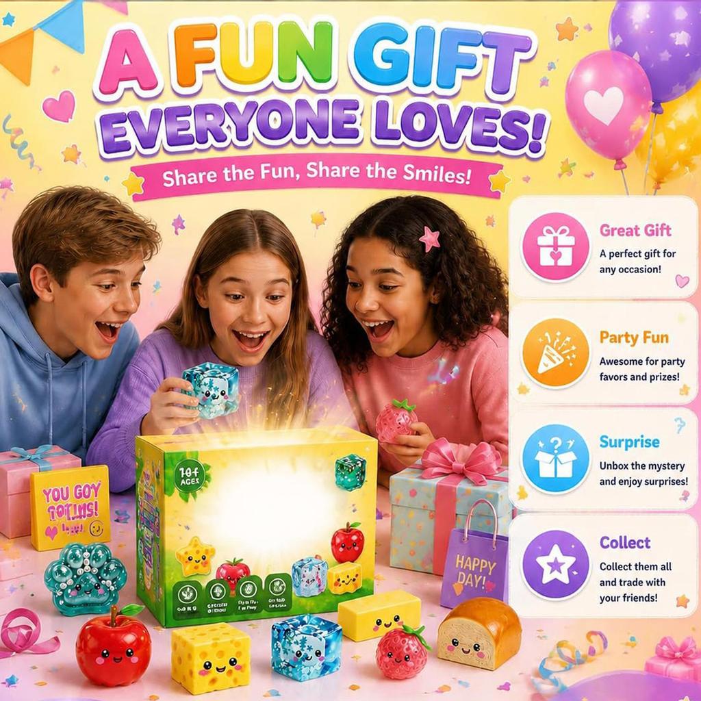 Langsam steigendes Spielzeug Stress Geschenkset - Grün Weich Niedlich