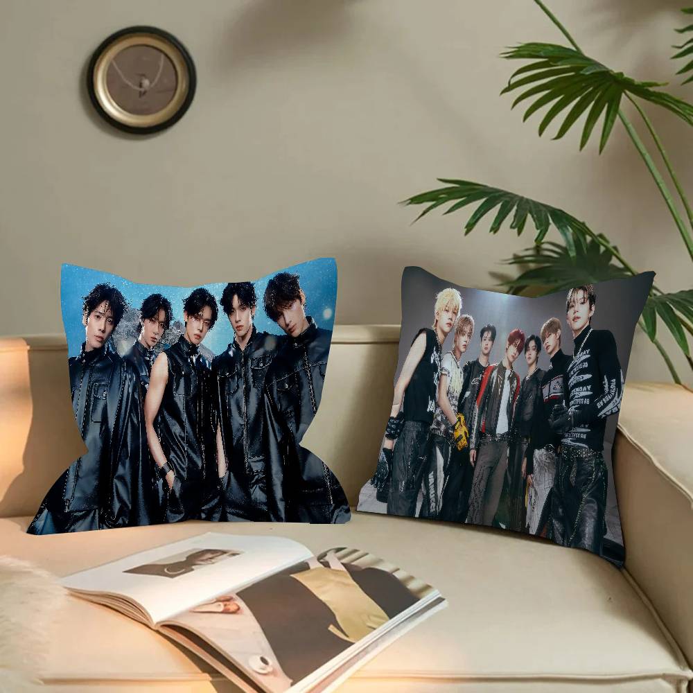 Kpop Style T-Tomorrow X T-Together Txt Office Cushion Pillowcase Car Cushion Cover45X45Cm Lumbar Pillowcase Sofa Pillowcover