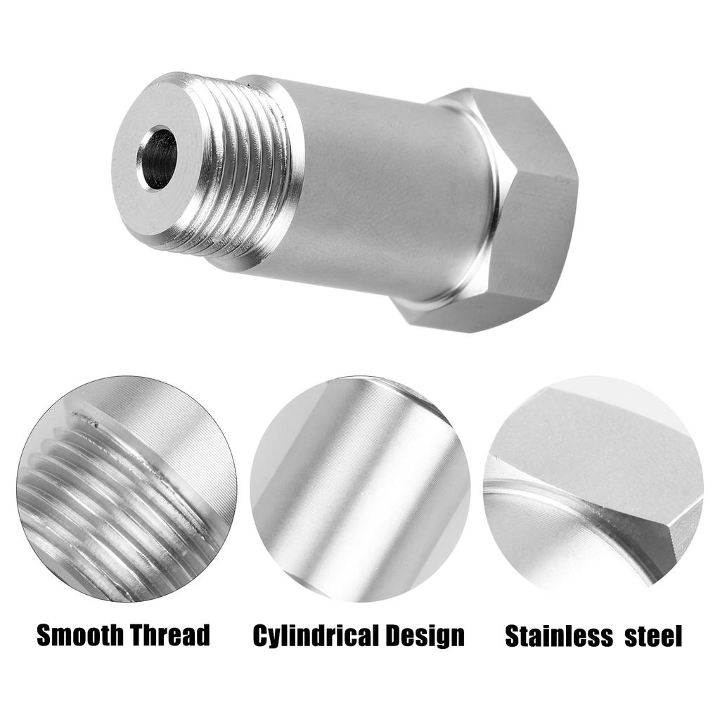Oxygen Sensor Fitting Bung Durable Material Straight Threaded Weld Bung Plug Pack of 2 Oxygen Sensor Fitting Bung Durable Material Straight Threaded Weld Bung Plug Pack of 2
