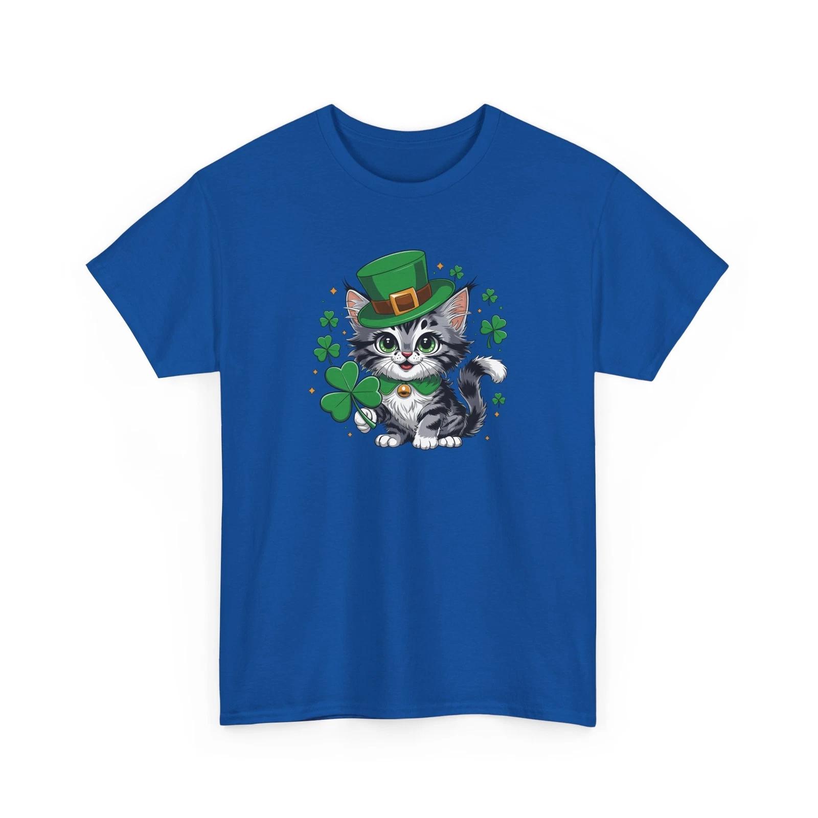 Cool Cat Print T-Shirt for Men & Women – Funny Cute Cat Graphic Tee 2XL