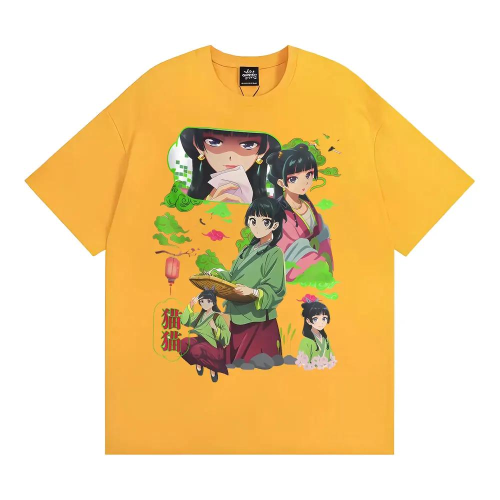 Pharmacist Diary Cute Anime T-shirt for Women Retro Harajuku Short Sleeve T-shirt Casual O-neck Loose Fit T-shirt