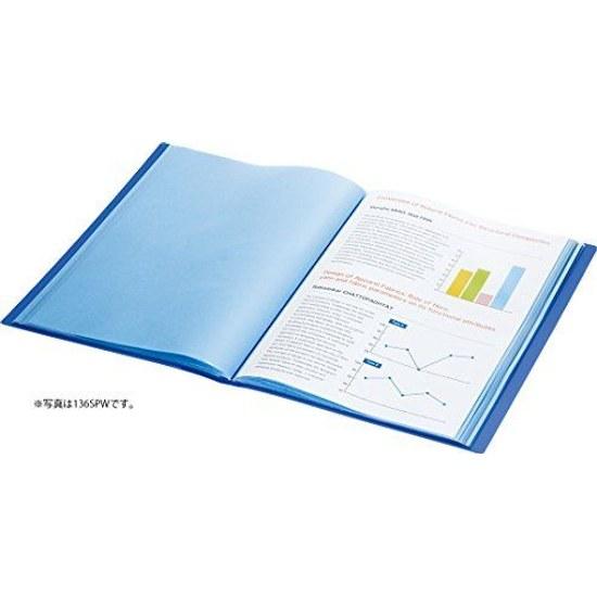 King Jim Clear File Simplis 40 Pockets A4 Vertical Orange 136SPW-OR
