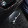 2pcs Welcome Light For Alfa Romeo LED Car Door Welcome Light Logo Projector Giulia Giulietta Mito Stelvio Brera 159 147 156 166 zl8