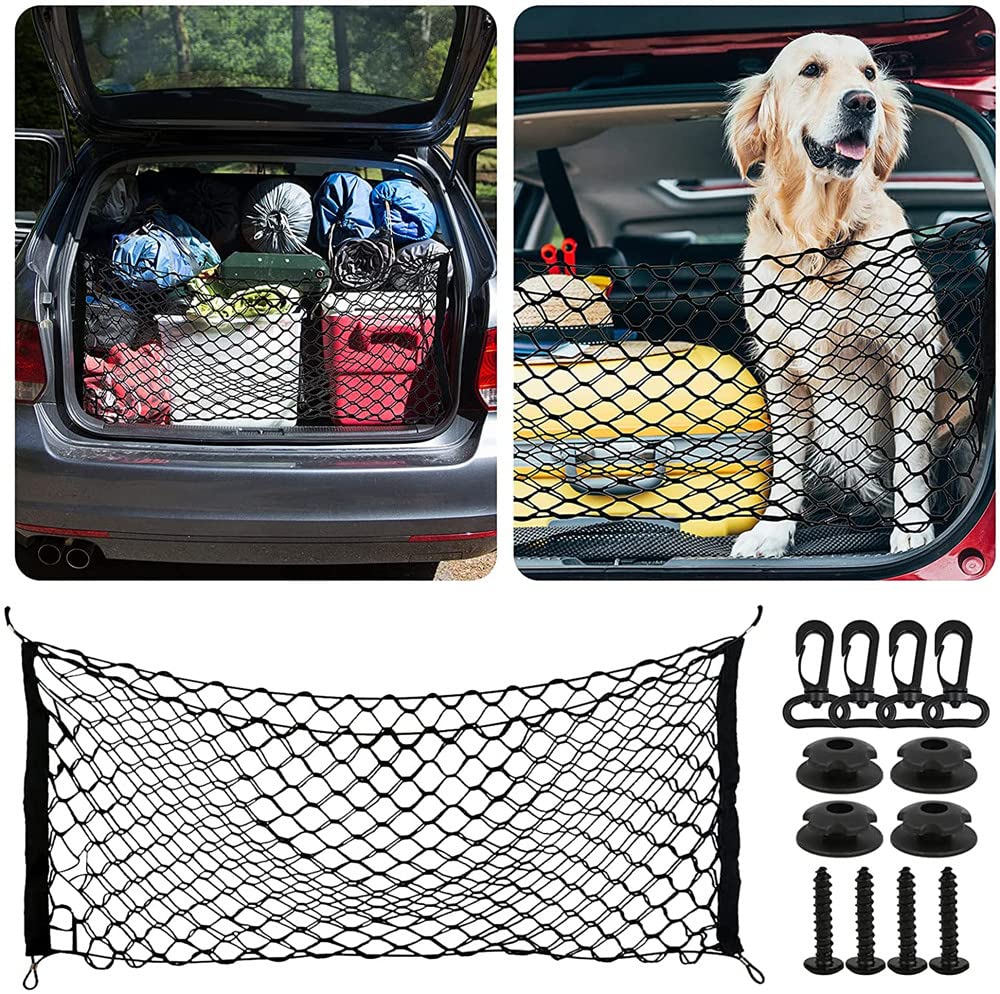 YFFSFDC Gepäcknetz, Kofferraumnetz, Gepäcknetz, 35,4 x 15,7 Zoll (90 x 40