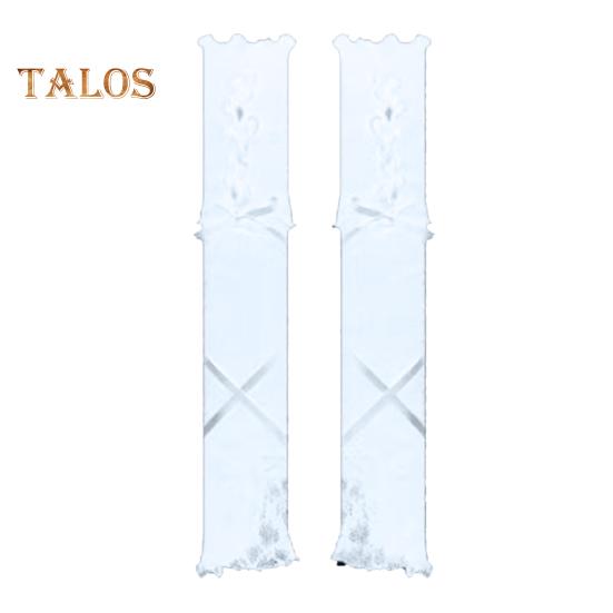 

1 пара женских выпускных рукавов с прозрачным кружевом и цветочной вышивкой, тонкие, без пальцев, в стиле Лолиты, с ажурными сборками, для выступлений, для невесты, свадебное фото белый