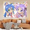 Lucky Star Vollguss Otaku Kawaii Wandteppich Girly Dekor Schlafzimmer Wandgestaltung Kawaii Anime Poster Foto Hintergrund