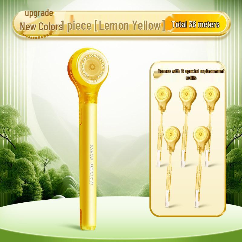 Portable Refillable Correction Tape Pen – Pen-Style, Large Capacity, Ideal for Students