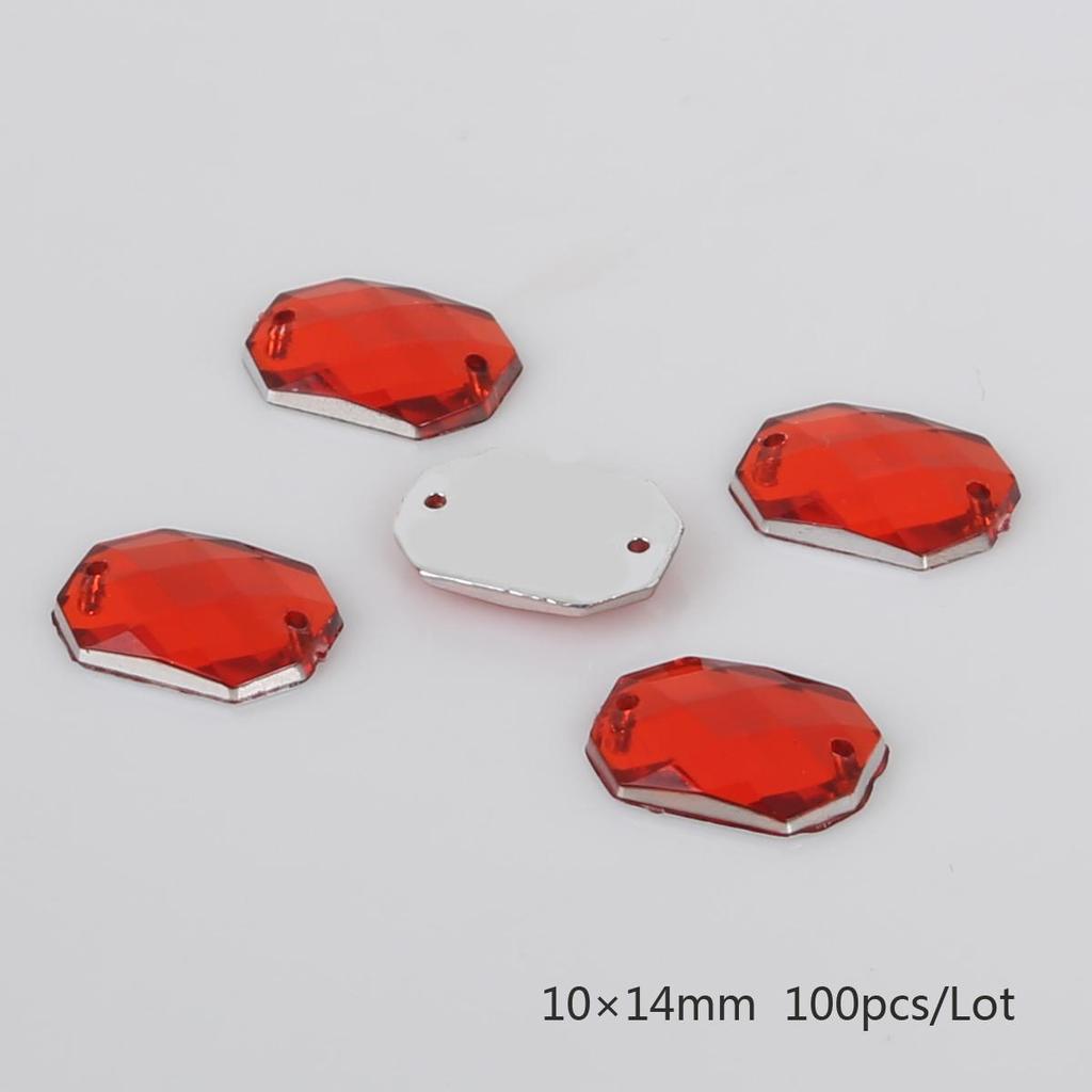 100 buc/sac de cusut strasuri de cristal cu spate plat Cusut pe cristale pietre acrilice margele strass pentru bricolaj artizanat decorare album de însemnări