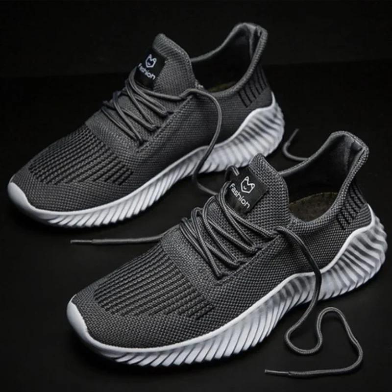 

Men s Sneakers High Quality Casual Lightweight Walking Shoes Breathable Mens Outdoor Running Shoes New Plus Size Tenis Masculino 46 чорний
