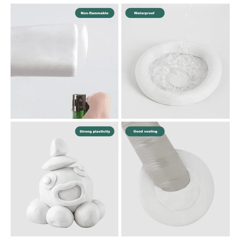 New Type Waterproof Sealant Mastic Super Diamond Mudseal, Waterproof Sealing Clay Waterproof Putty Sealant Quick Wall Mending Mud for Drain Connection
