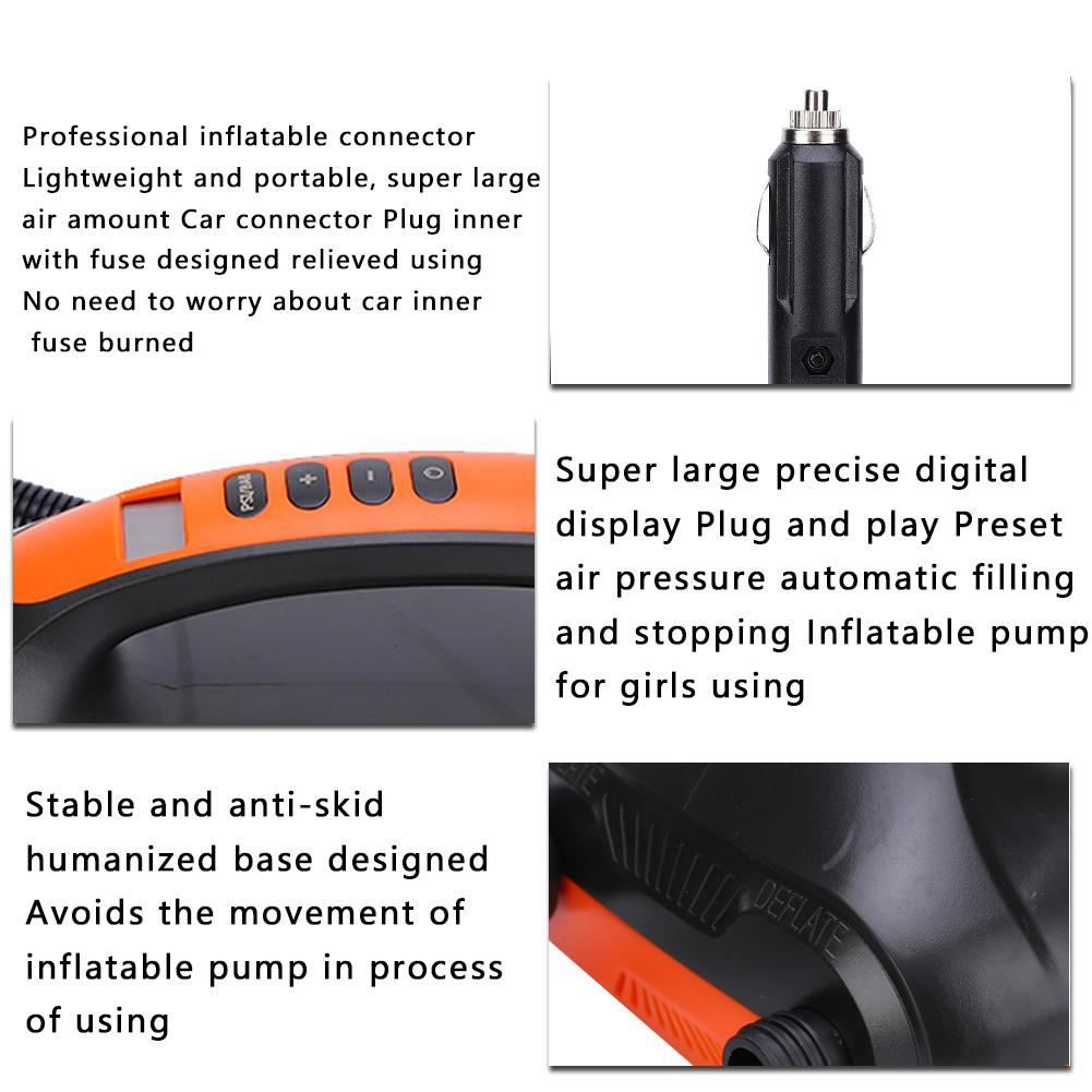 HT?782 Dual Purpose Car High Pressure Electric Inflatable Pump for Paddle Board Surfboard