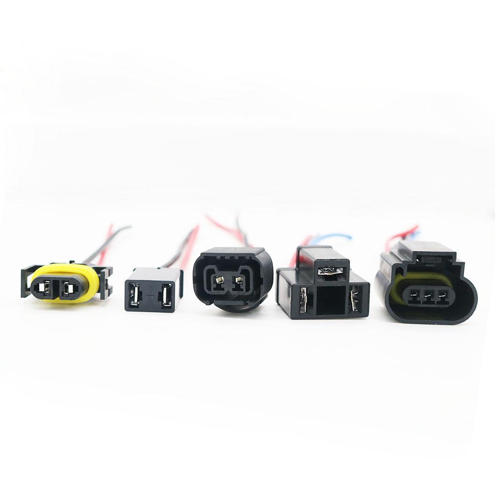 1Pcs H4 H7 H11 H13 H16 5202 Female Adapter Sockets pigtail Wiring Harness Connector Holder Plug For Headlight Fog Light Retrofit