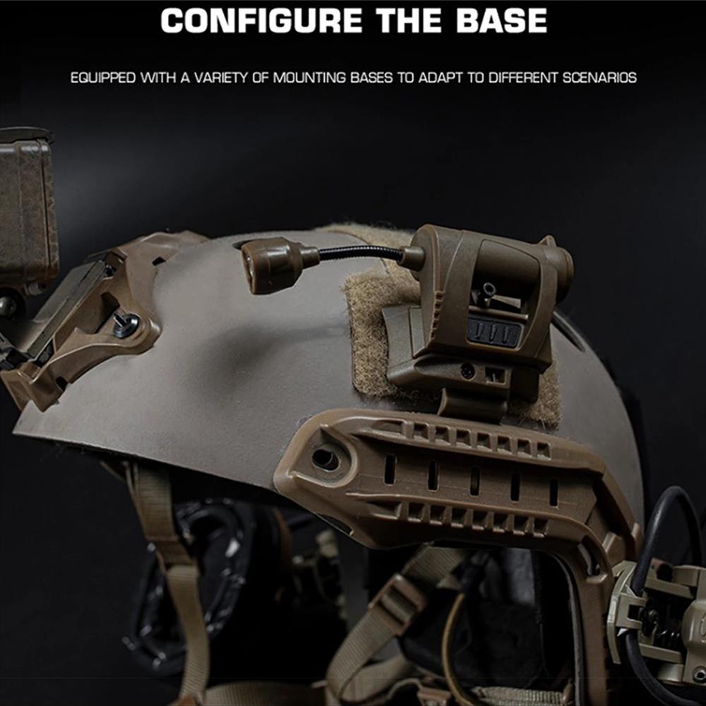 MPLS CHARGE Jagdhelm Taschenlampe 3 Modi LED Taktische Helm Stirnlampe Energiesparend Outdoor Stirnlampe