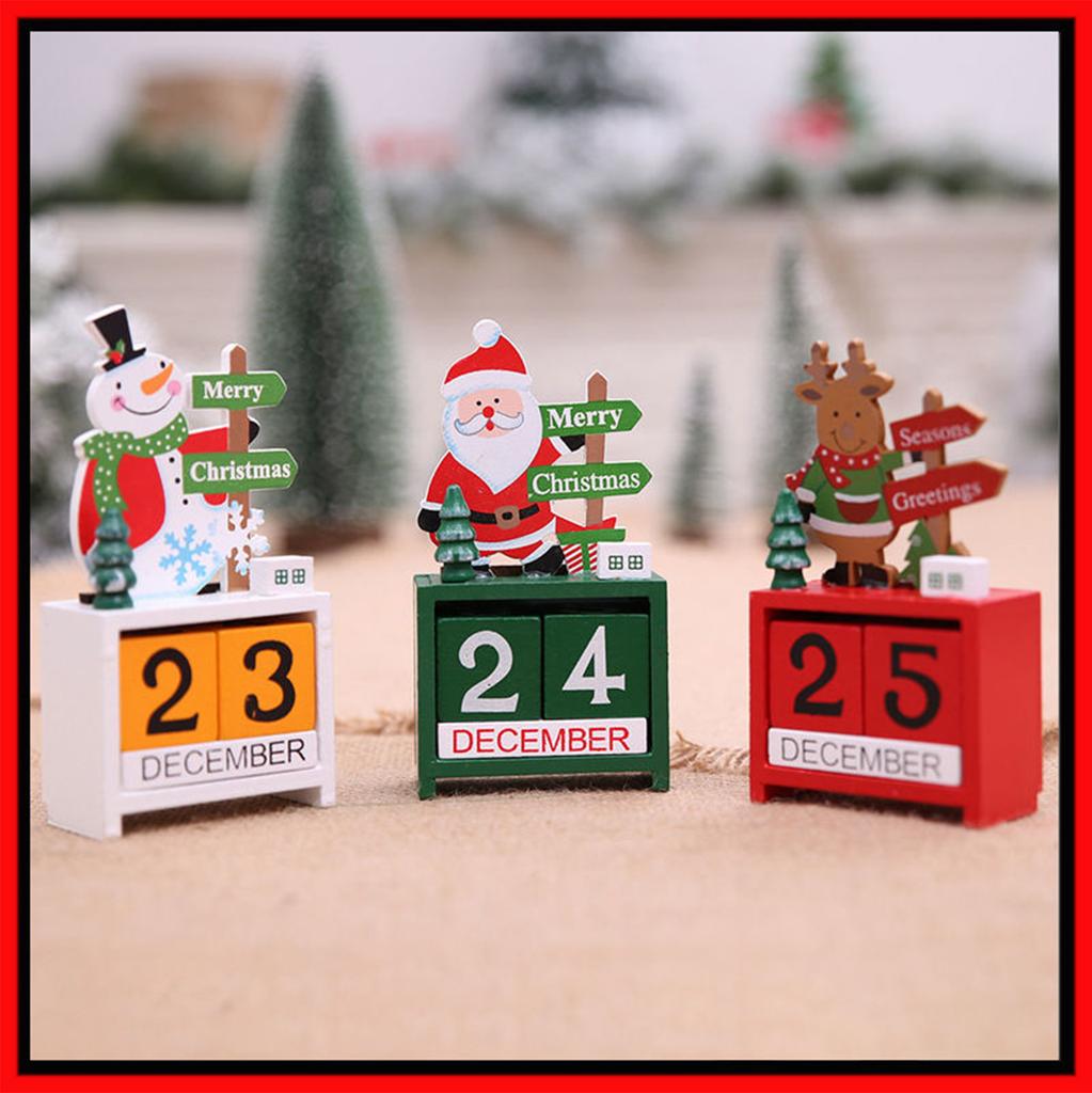 [Christmas Countdown Must-Have]Wooden Advent Calendar Decor | Festive Desktop Ornament & Countdown Calendar | Perfect Christmas Gift For Home Decor.