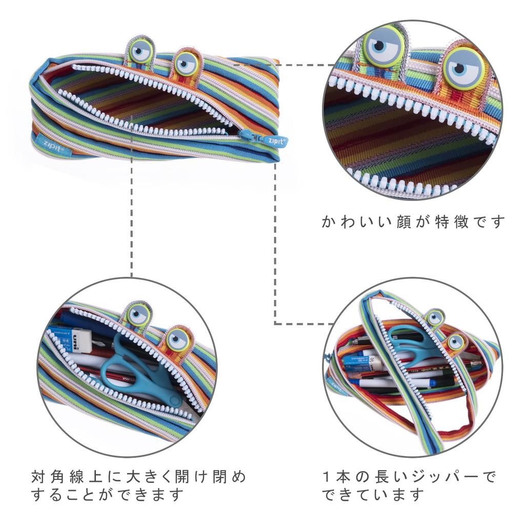 ZIPIT Monster Pencil Case (Multicolor) ZP-ZTM-SE-MC